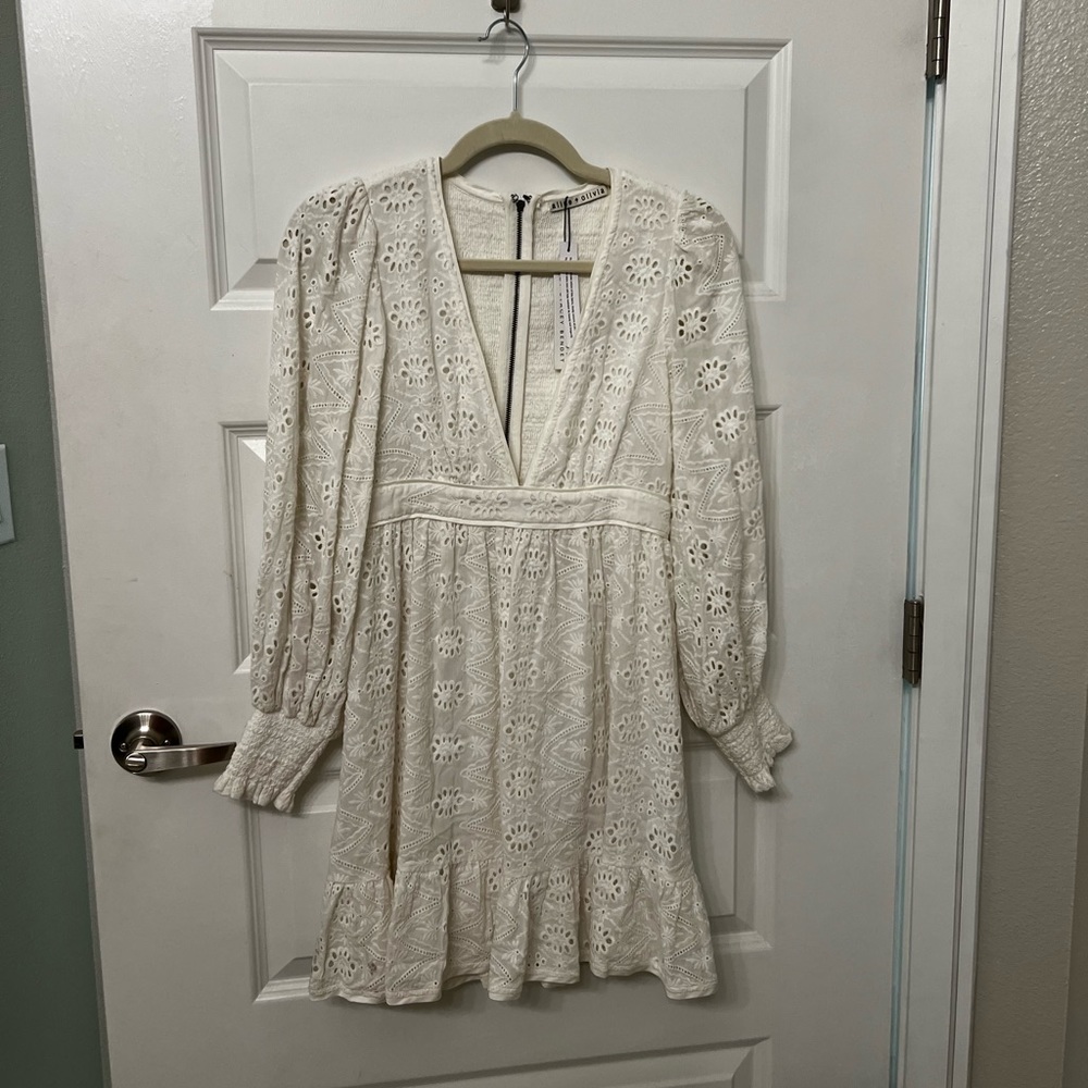 Alice + Olivia Plunge Neckline Dress